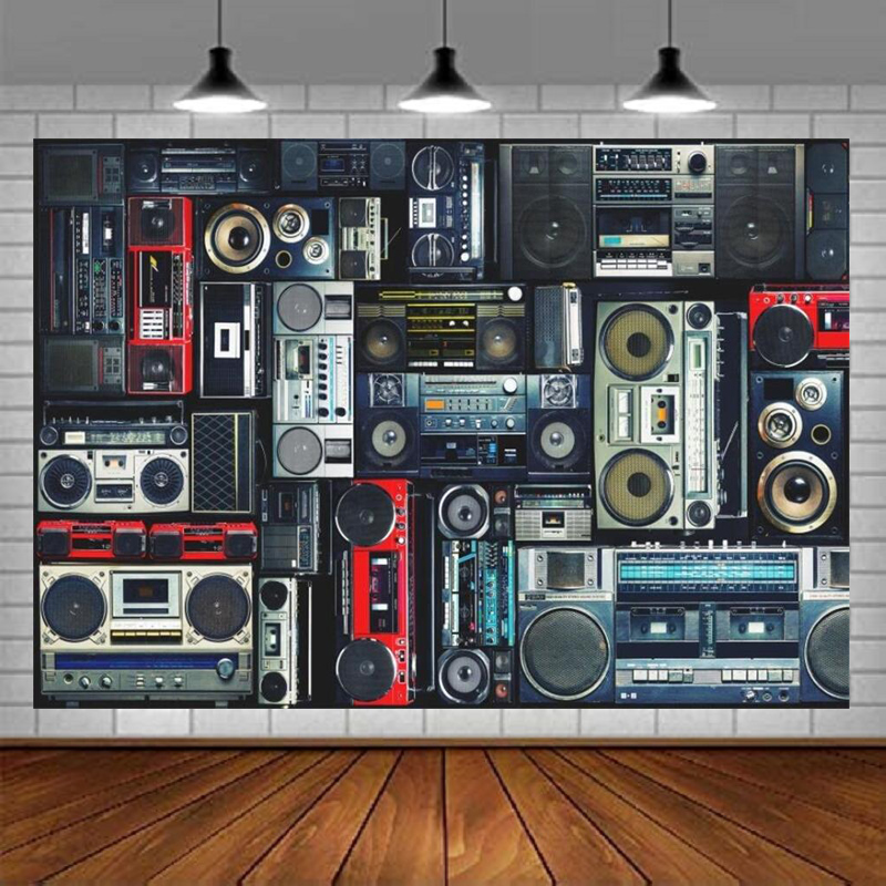 Audio Music Image - Fondo Fotográfico de Radio Boombox, Estilo