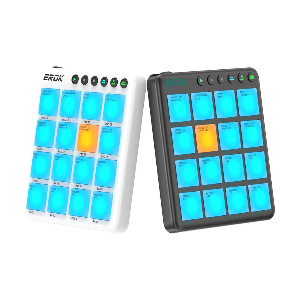 Midi Controller Pad - Controlador MIDI Inalámbrico EROK de 16