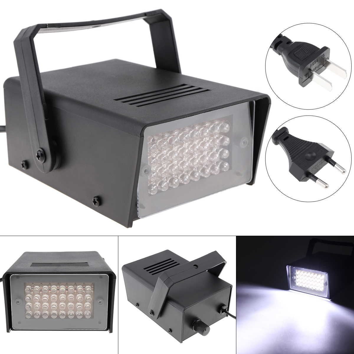 Audio Music Dj - 32 luces LED estroboscópicas blancas Control