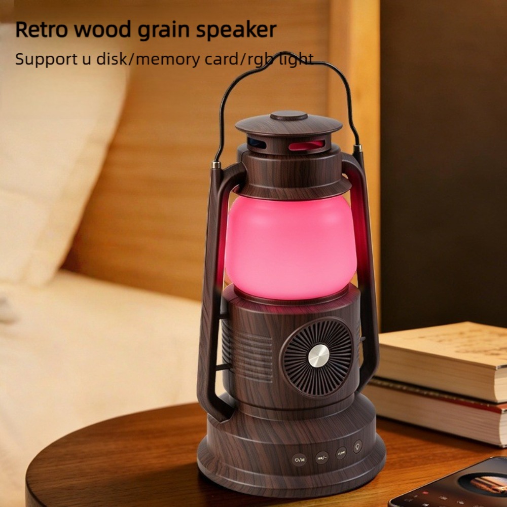 Audio Music Spotify - Altavoz Bluetooth con Linterna Vintage, Lámpara