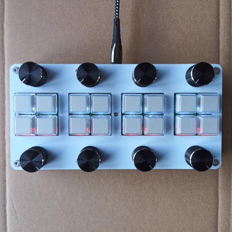 Midi Controller Pad - Con 8 interruptores y 8 perillas