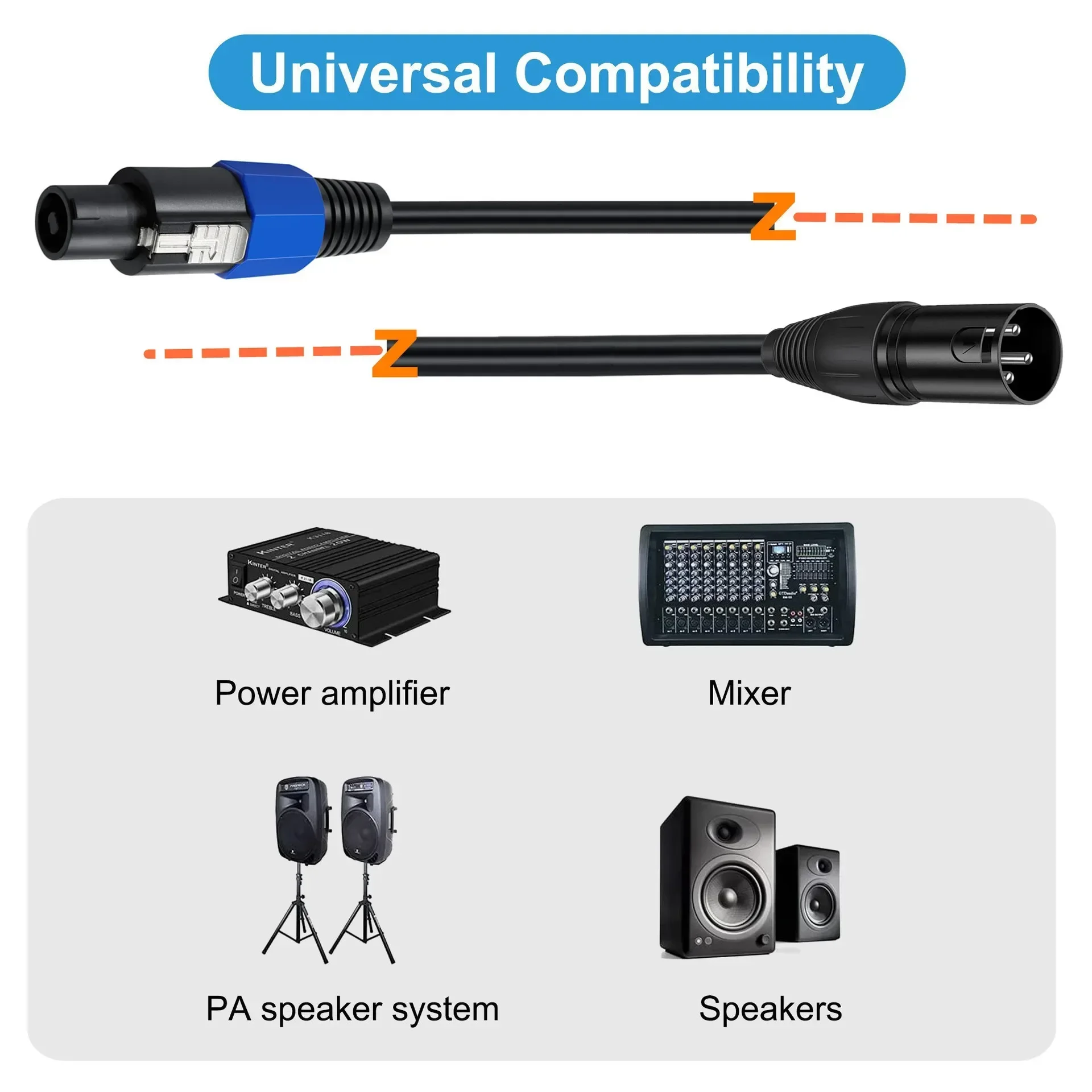 Speakon a XLR Cable Audio Jack - Audio Music Dj reseña y precio