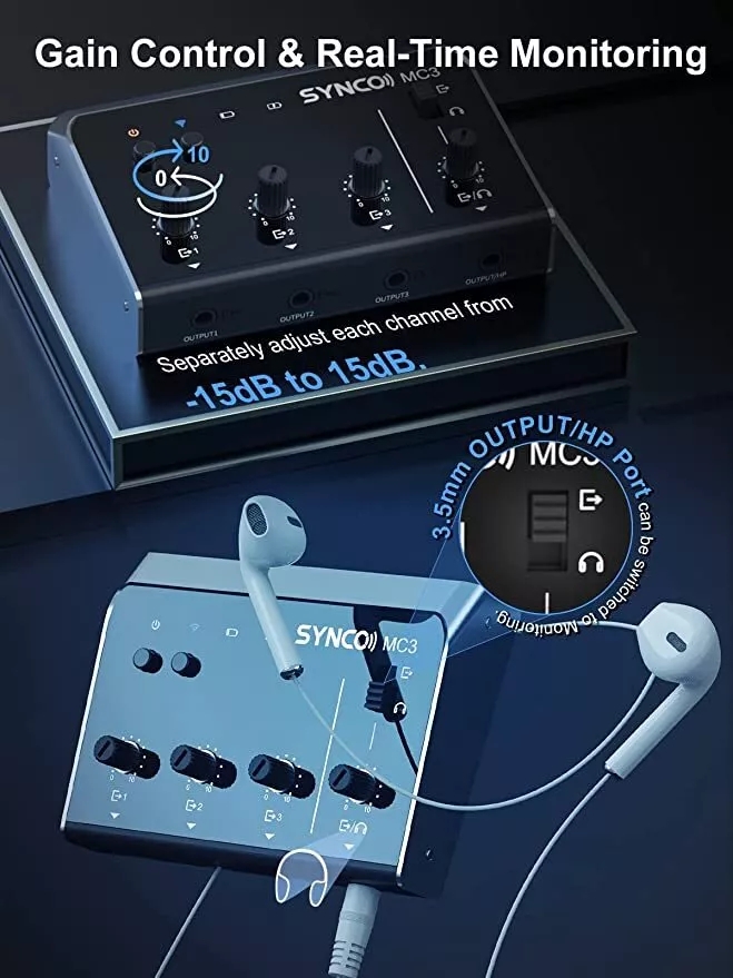 Synco MC3 Lite Mezclador de au - Audio Music Image reseña y precio