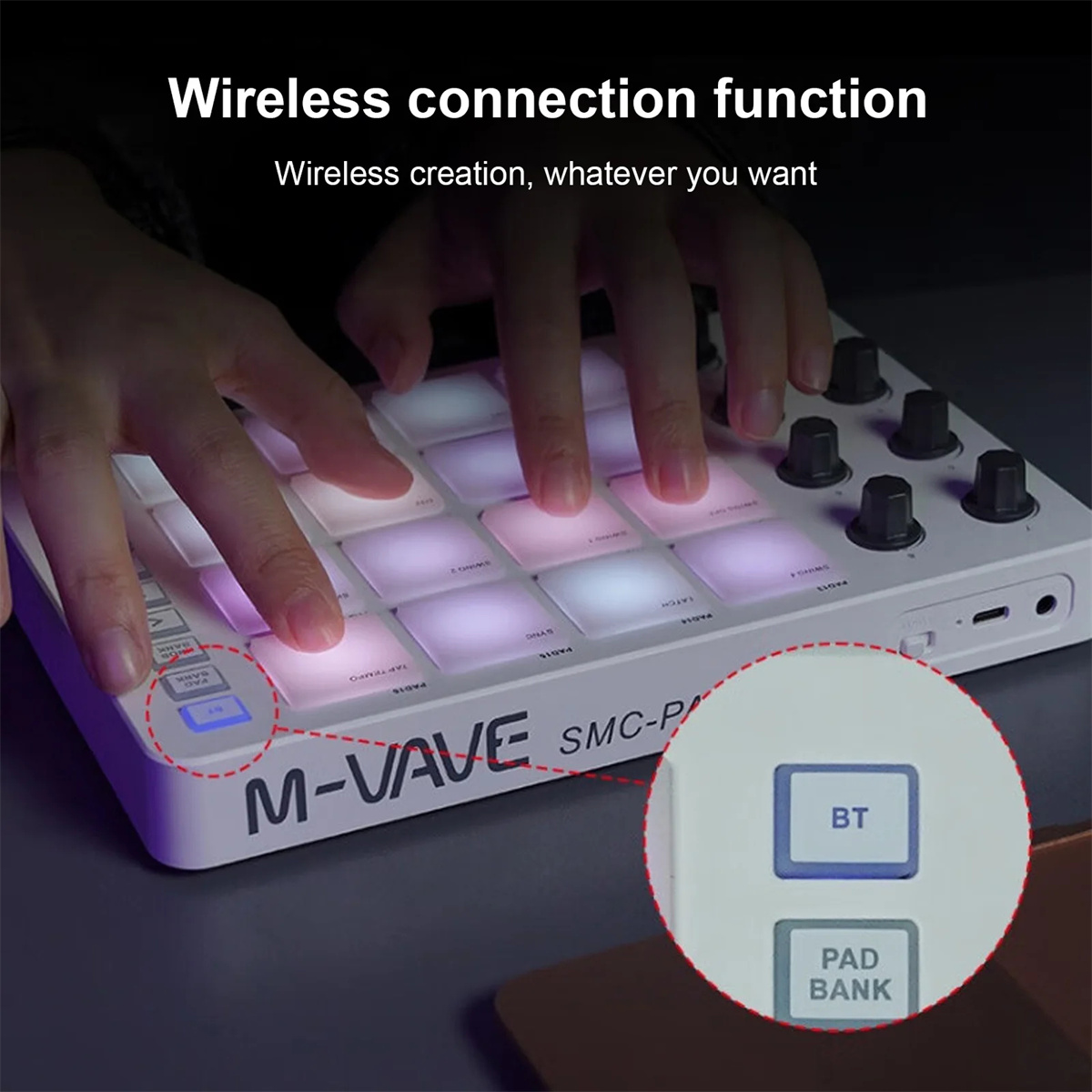 Controlador MIDI Inalámbrico M - Midi Controller Pad reseña y precio