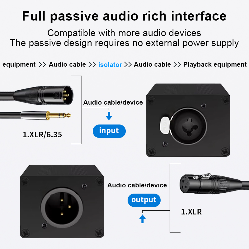 Aislador de audio XLR de 6,35  - Audio Music Dj reseña y precio