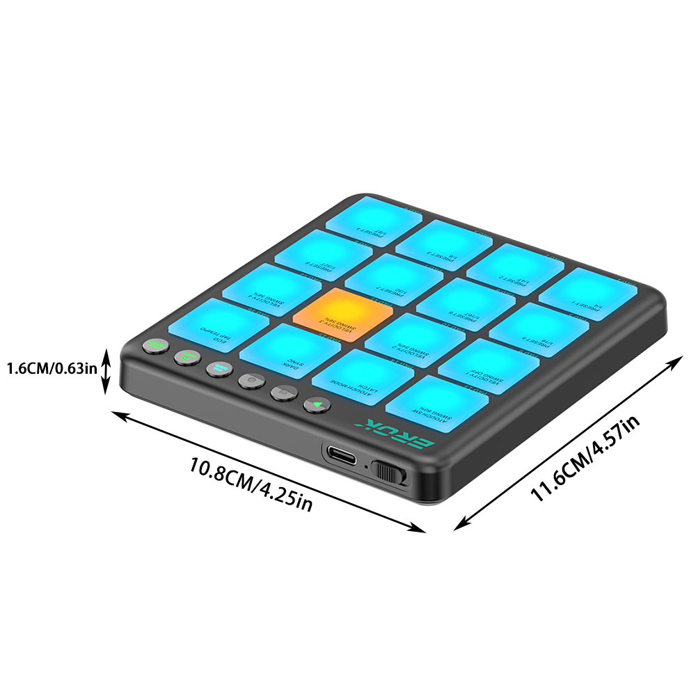 Controlador MIDI Inalámbrico E - Midi Controller Pad reseña y precio