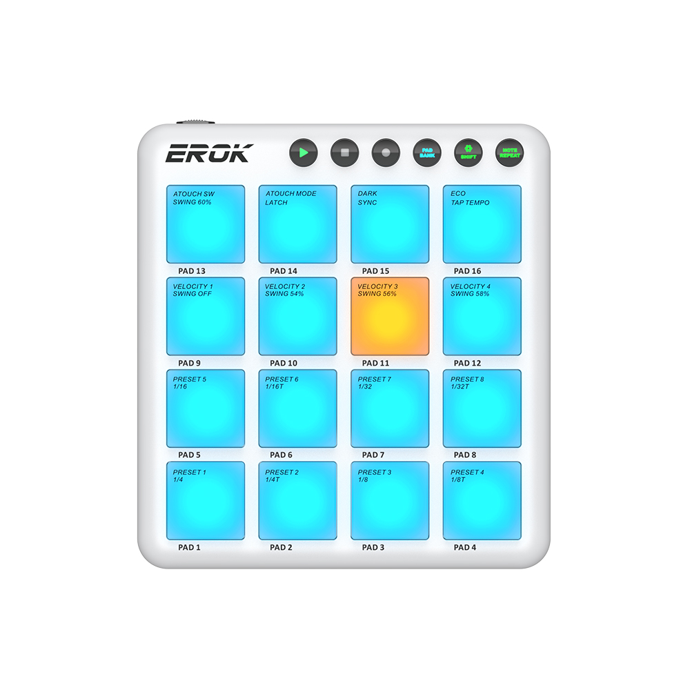 Controlador MIDI Inalámbrico E - Midi Controller Pad reseña y precio