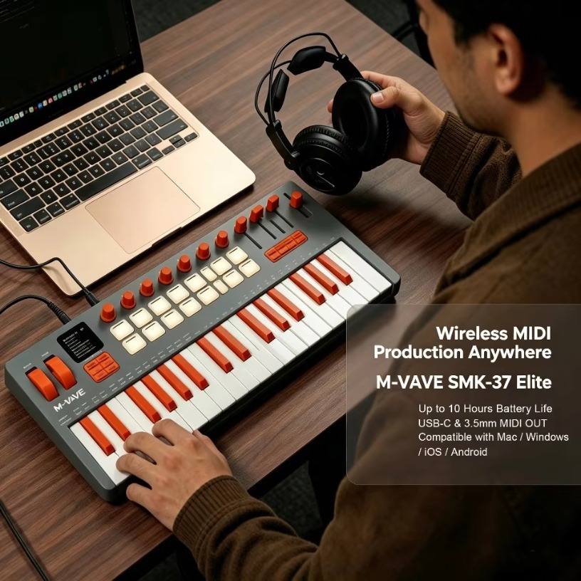 Controlador de teclado MIDI in - Midi Controller Pad reseña y precio