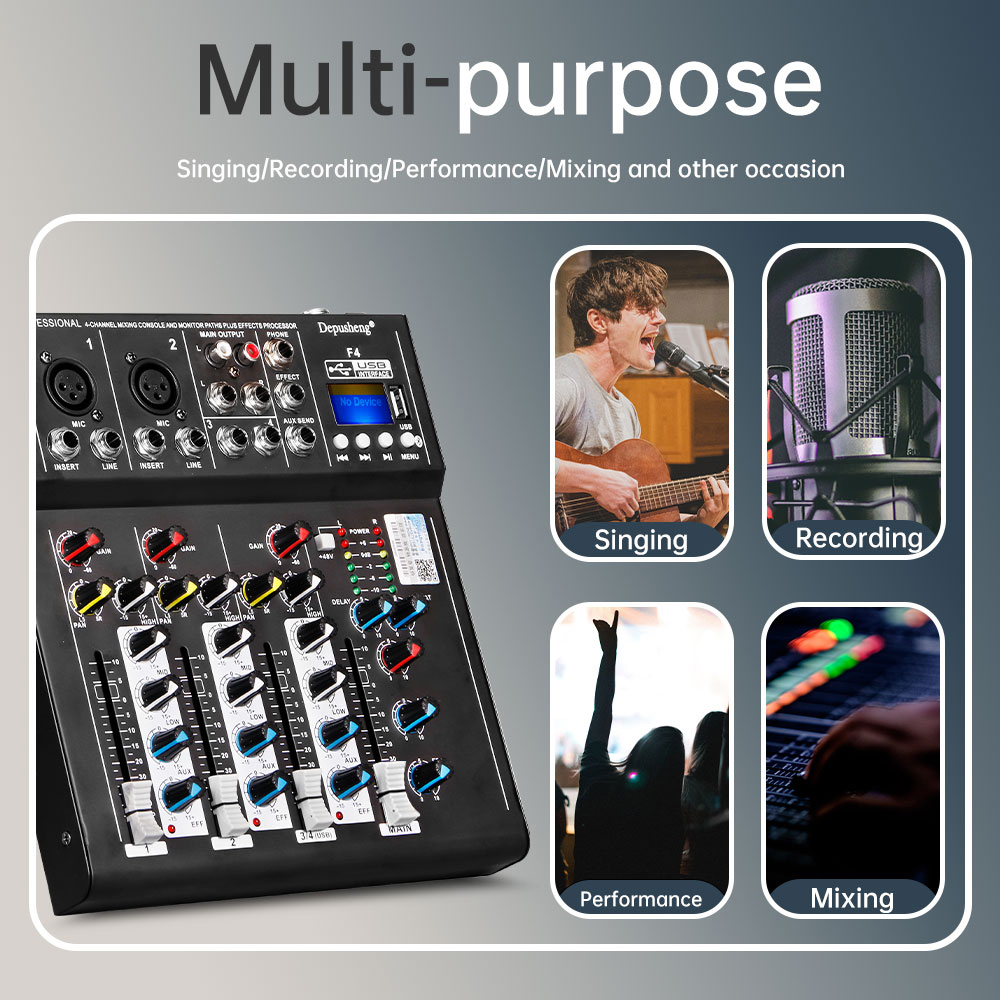 Depusheng-mezclador de Audio F - Audio Music Dj reseña y precio