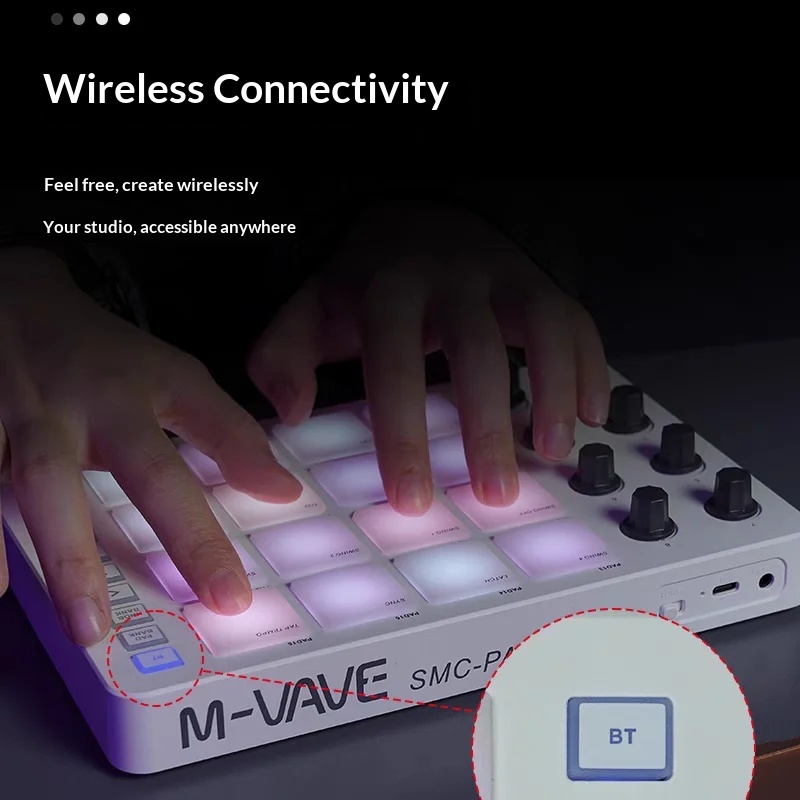 Controlador MIDI inalámbrico M - Midi Controller Pad reseña y precio